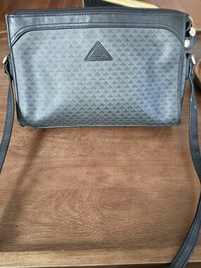 Liz Claiborne Black Patterned Crossbody Bag
